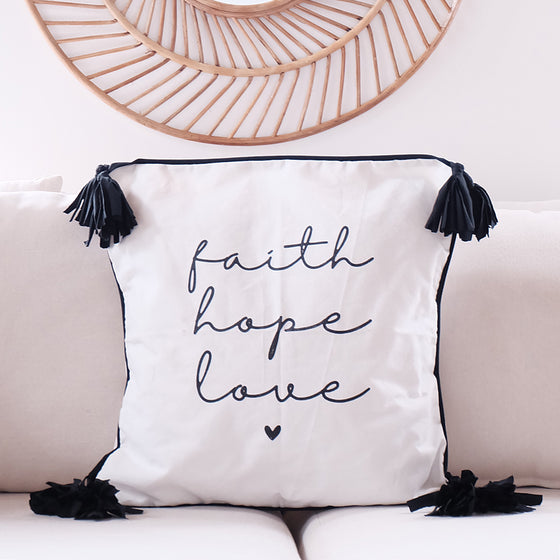 Faith Hope Love Pillow Case