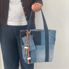Takipsilim Denim Tote Bag with Mini Purse